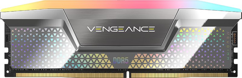 Memoria Corsair 48 Gb Ddr5-8000 2x 24 Gb Plateada, Cmhc48gx5m2x8000c38, Vengeance Rgb, Intel Xmp Cmhc48gx5m2x8000c38