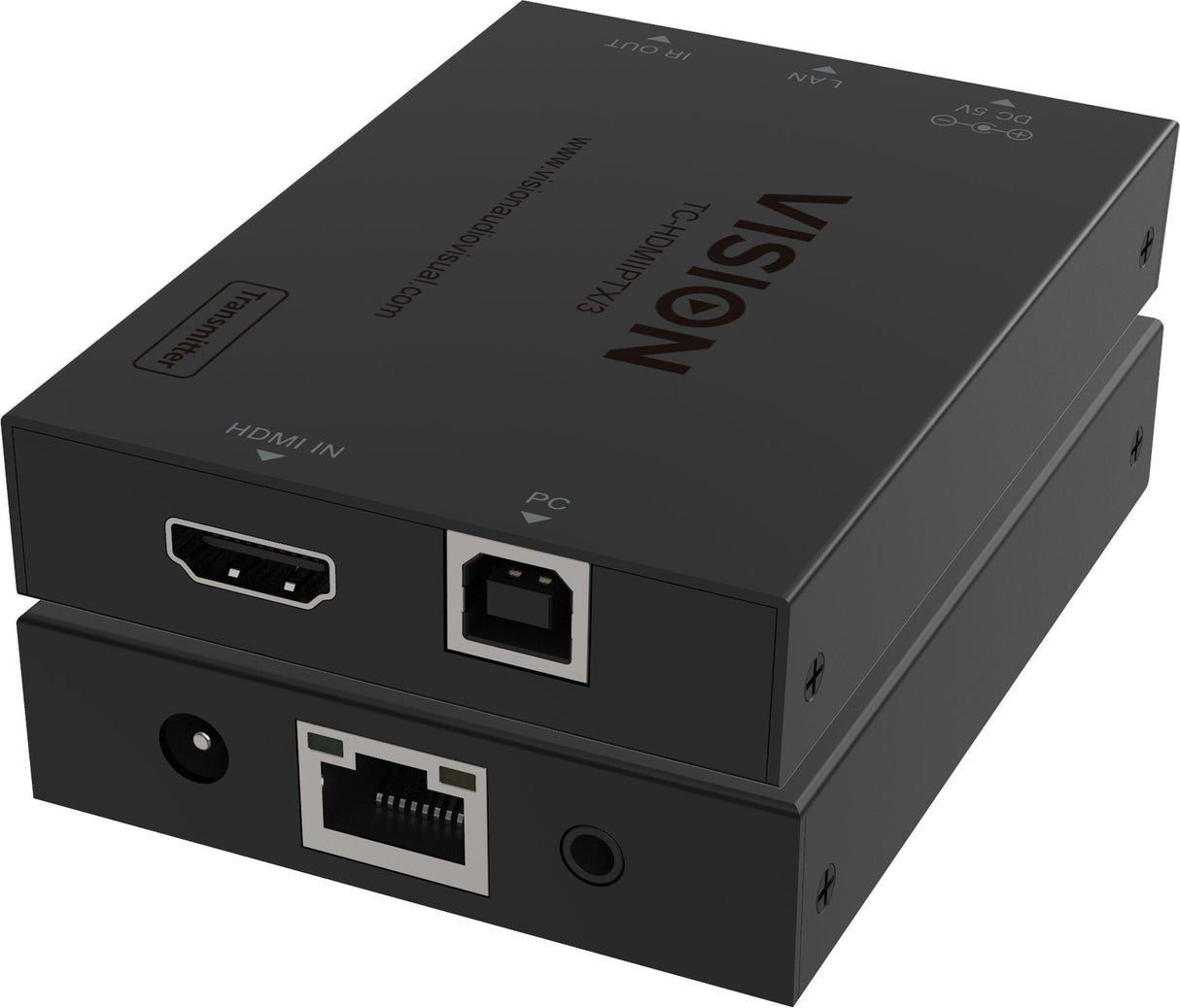 Vision Hdmi-Over-Ip Transmitter Transmisor De Señales Av Negro