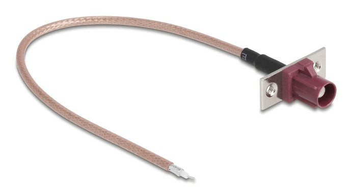 EAN 4043619907298 - DeLOCK 90729 cable coaxial RG-316/U 0,2 m FAKRA D No Burdeos, Marrón imagen 1