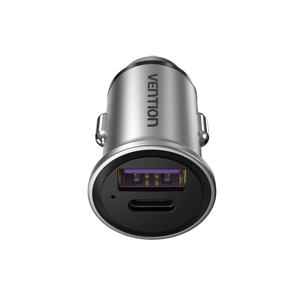 EAN 6922794761681 - Vention FFFH0 cargador de dispositivo móvil Universal Gris Encendedor de cigarrillos Carga rápida Auto imagen 2