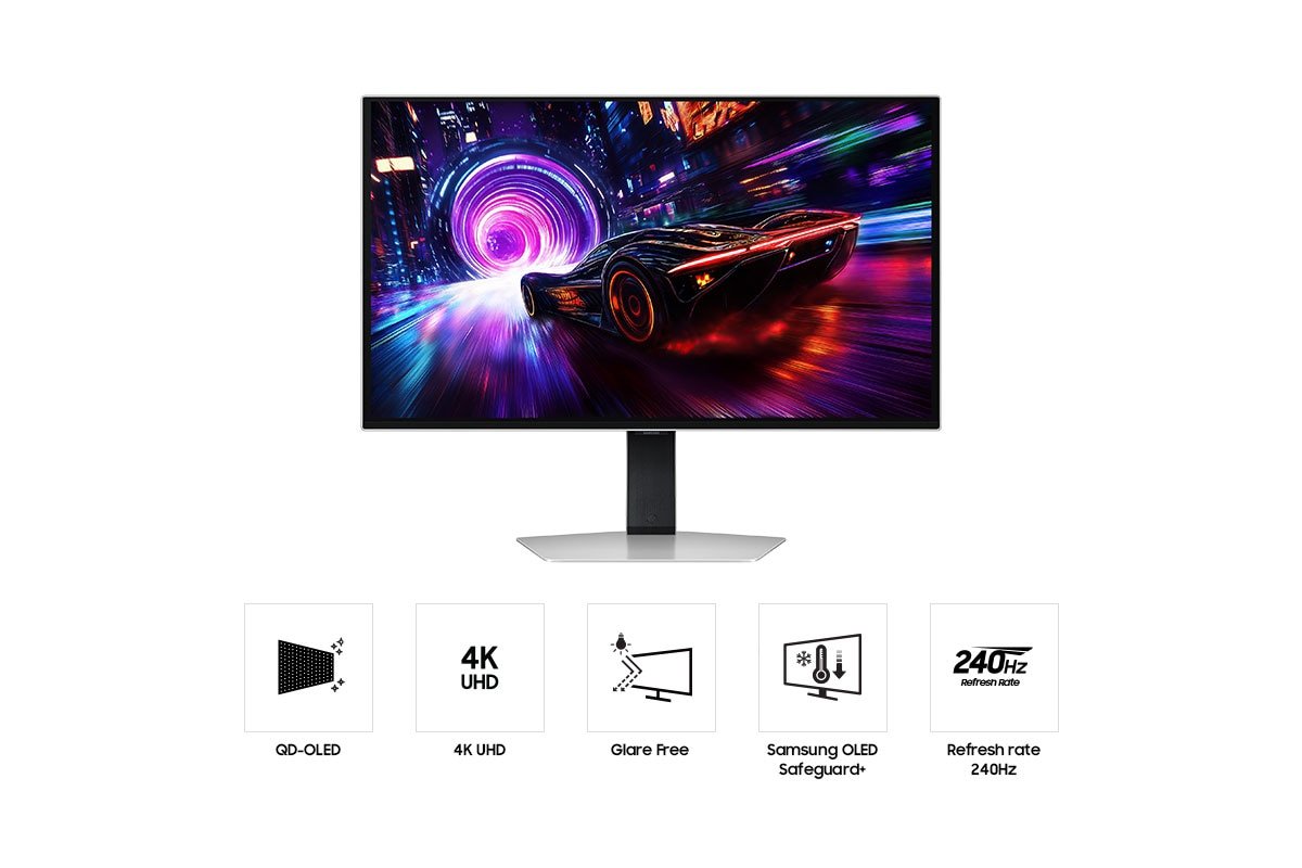 EAN 8806095968834 - Samsung S32FG810SU pantalla para PC 81,3 cm (32") 2160 x 3840 Pixeles 4K Ultra HD Plata imagen 4