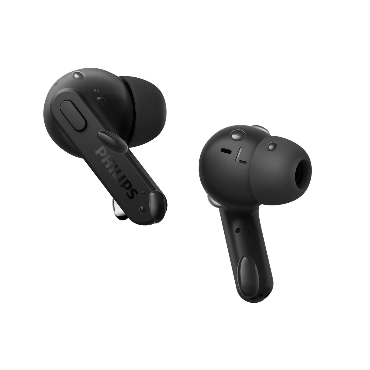 Auriculares Bluetooth Philips Tat2206 Con Estuche De Carga Autonomía 6h Negros