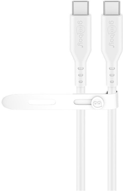 Goobay Usb-C Silicone Cable, 1.5 M, White