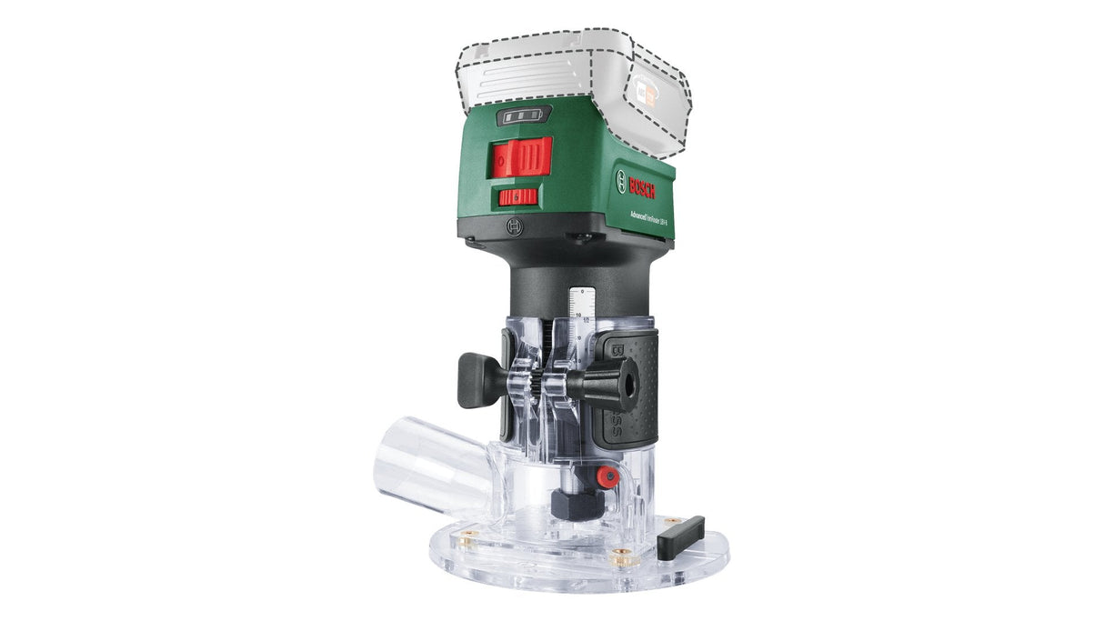Bosch Bricolaje Y Jardín Fresadora Inalámbrica Advancedtrimrouter 18v-8 Combi Set Verde/Negro, Sin Batería Ni Cargador, Power For All Alliance 06039d5002