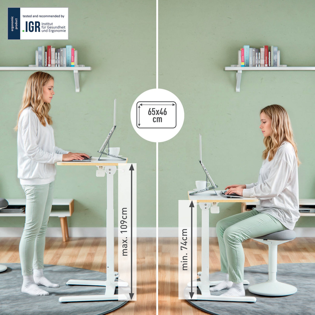 EAN 4002432143054 - Leitz 65880001 escritorio de pie Blanco imagen 2