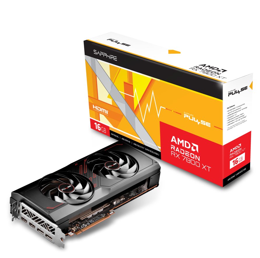 Sapphire Radeon Rx7800xt Gaming Pulse 16gb Gddr6 Hmdi Dp