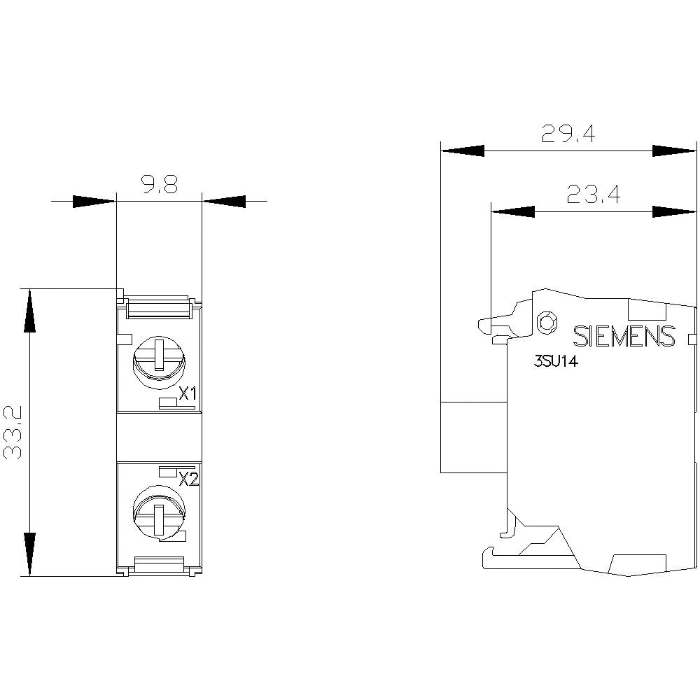 Siemens 3su14011bb601aa0 Led-Modul Wei M.Integrierter Led Ac Dc 24v Schrauban.