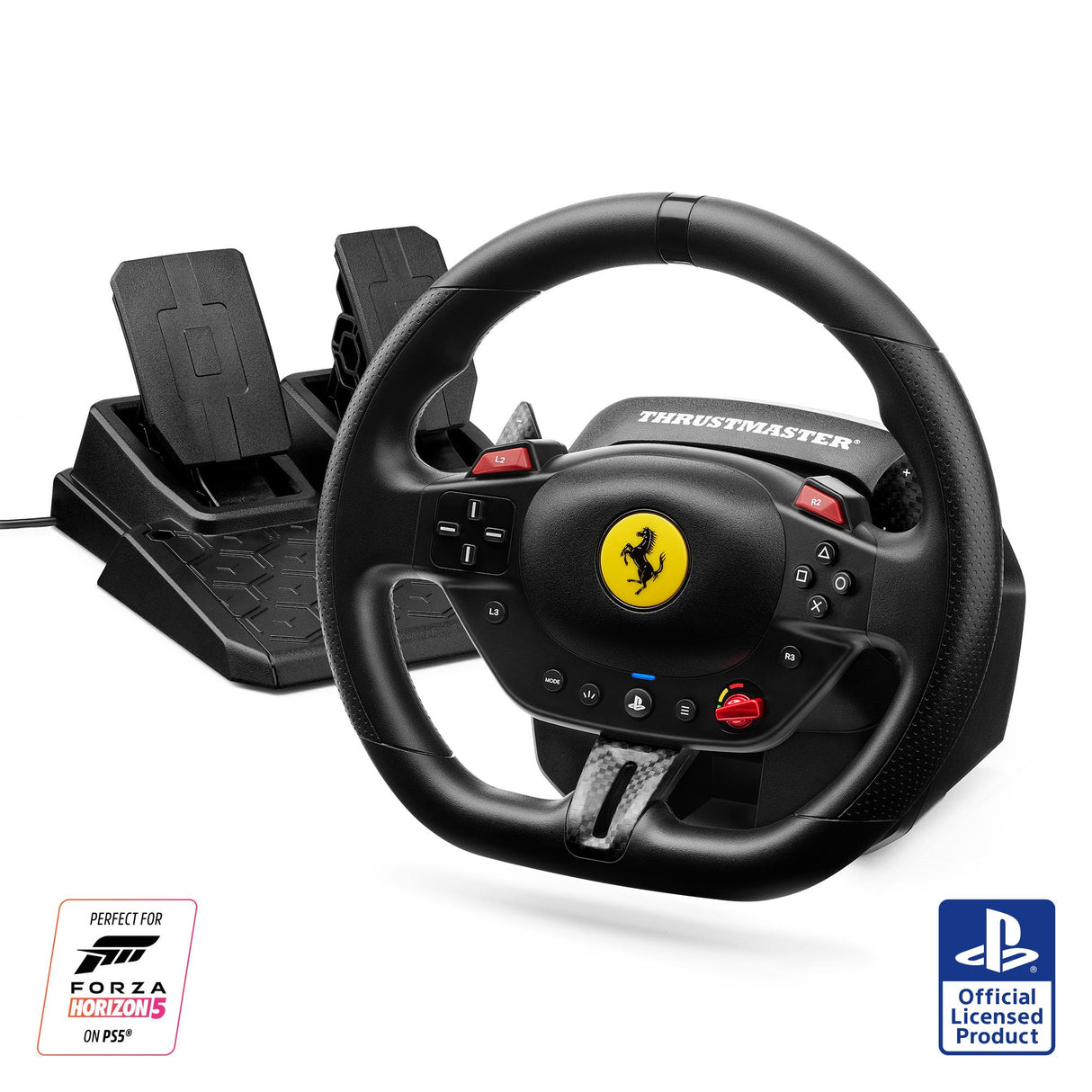 EAN 3362934112677 - Thrustmaster T98-P Ferrari 296 GTB Negro USB Volante + Pedales Analógico/Digital PC, PlayStation 4, PlayS imagen 5