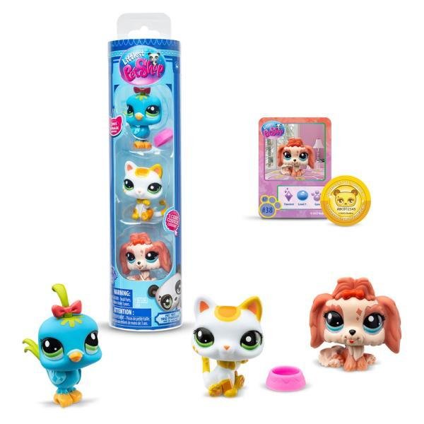 Mascotas Little Pet Shop Pack De 3 Mascotas 1 Unidad Aleatoria