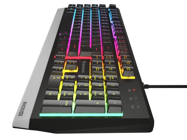 Teclado Portugues Gaming Genesis Rhod 300 Rgb Retroiluminado