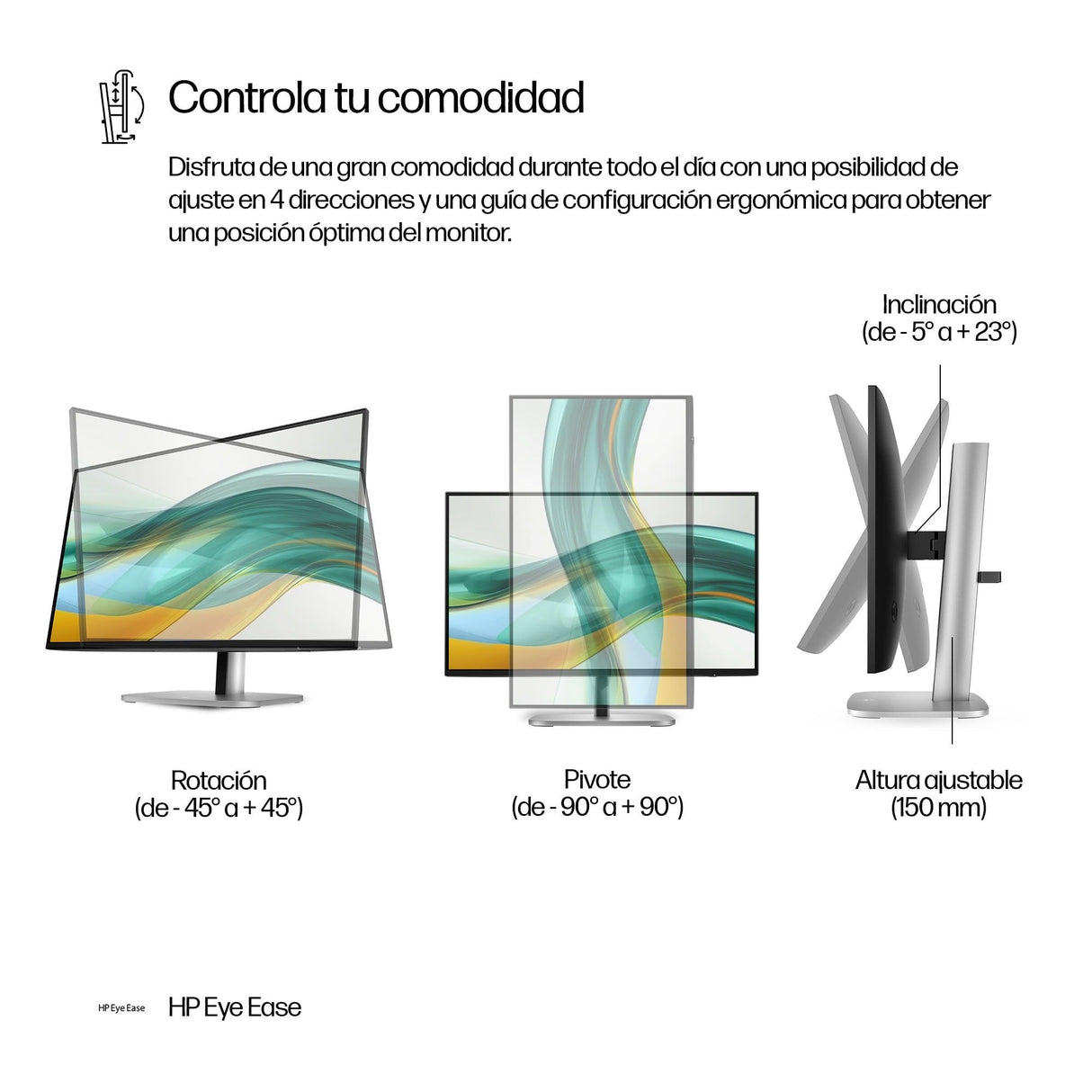 EAN 0197961404357 - HP Series 5 Pro 23.8 inch FHD Monitor - 524pf PVC Free pantalla para PC 60,5 cm (23.8") 1920 x 1080 Pixel imagen 9