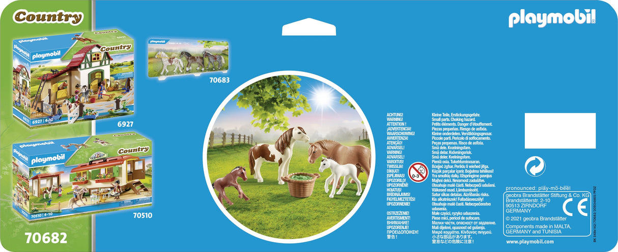 Playmobil 70682 Country 2 Ponys Con 2 Potros