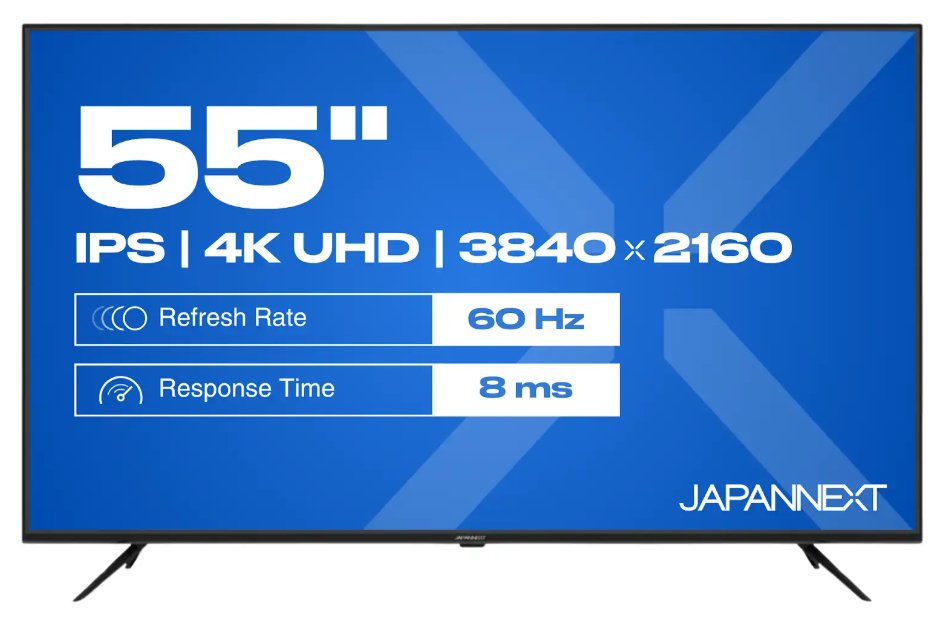 Monitor Japannext Jn-Ips550uhd60f 55" 3840 X 2160 Pixeles 4k Ultra Hd Lcd Negro