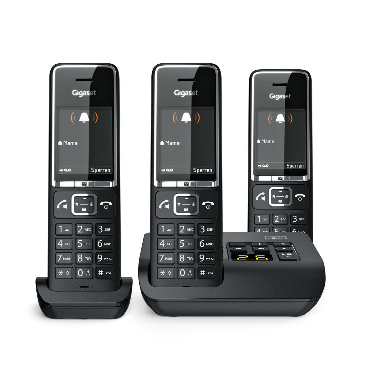 Telefono Gigaset Comfort 550a Trio Negro/Cromo