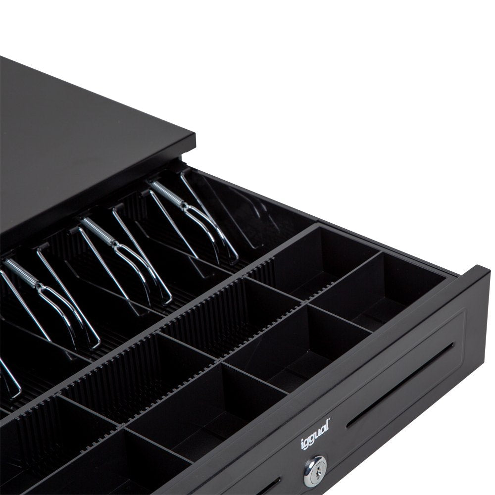 Iggual Cajón Portamonedas Iron-Hd 41cm 5+8 Negro