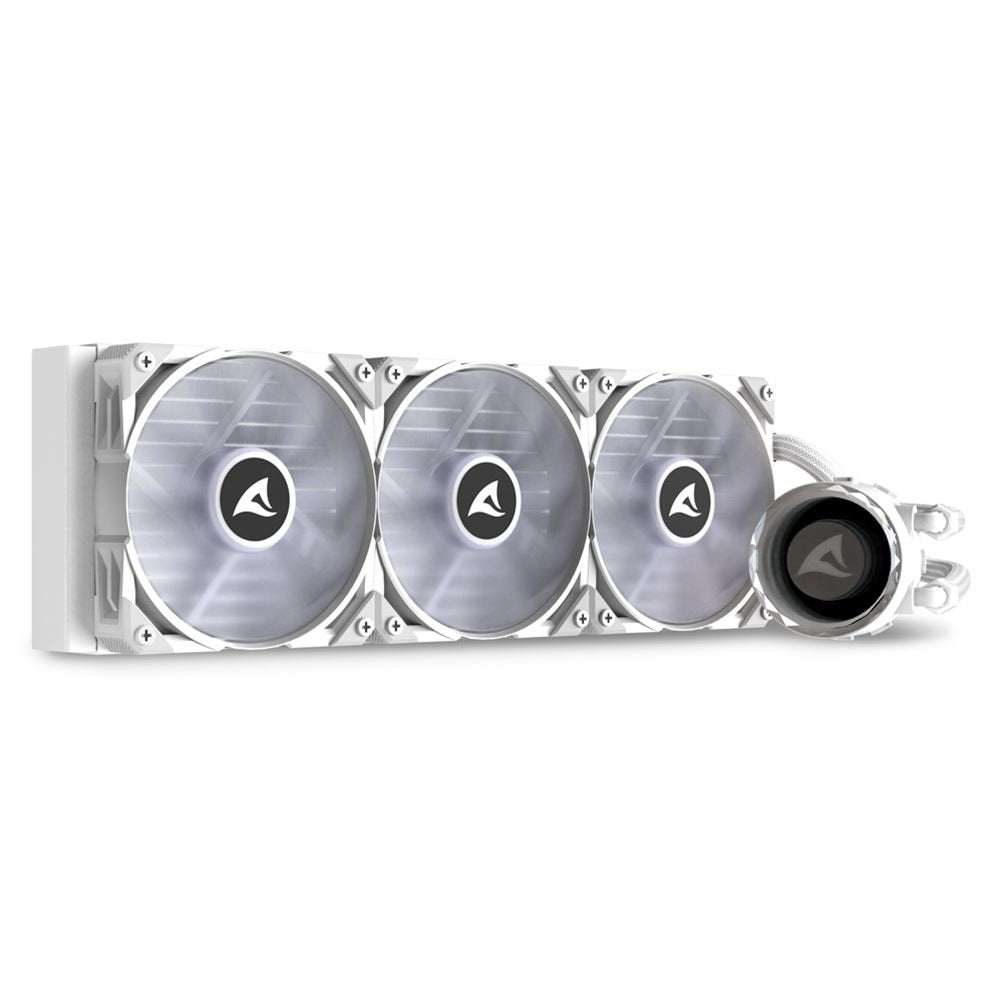 EAN 4044951038619 - Sharkoon S90 Procesador Sistema de refrigeración líquida todo en uno 12 cm Blanco 1 pieza(s) imagen 2