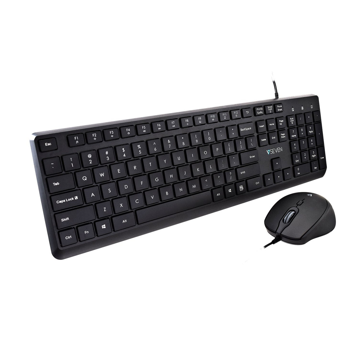 EAN 0662919117073 - V7 CKU350US teclado Ratón incluido Universal QWERTY Inglés de EE. UU. Negro imagen 1