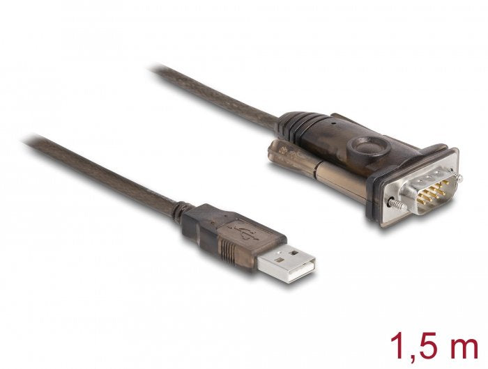 EAN 4043619626465 - DeLOCK 62646 cable de serie Negro USB tipo A DB-9 imagen 2