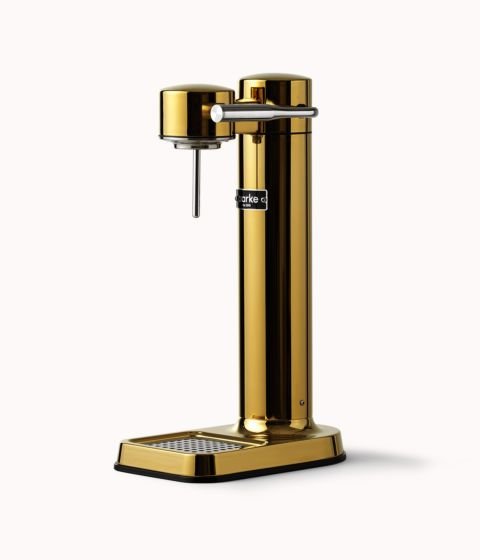 Dispensador De Agua Aarke Carbonator 3 Brass Gold Acero Inoxidable