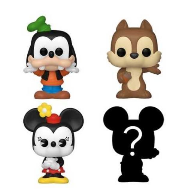 Blister 4 Figuras Bitty Pop Disney Goofy
