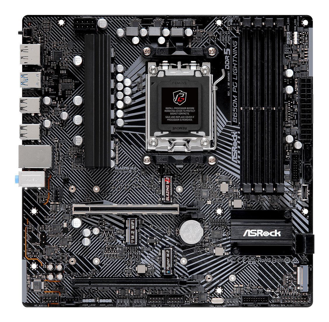 EAN 4710483943829 - Asrock B650M PG Lightning AMD B650 Zócalo AM5 micro ATX imagen 2