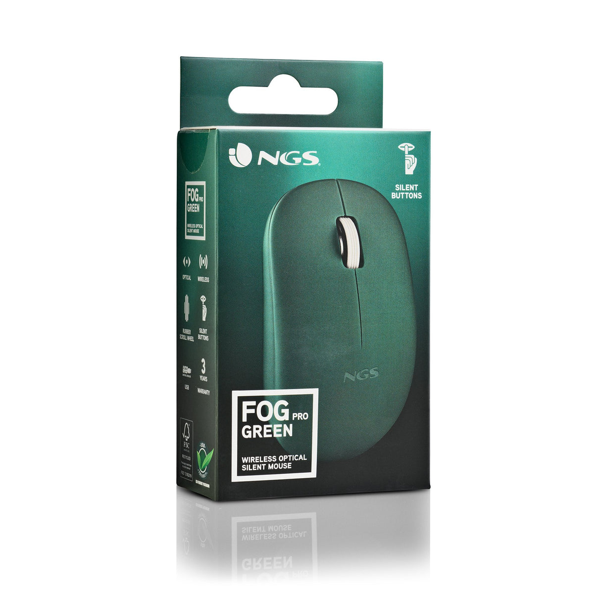 EAN 8435430624939 - NGS FOG PRO ratón Oficina Ambidextro RF inalámbrico Óptico 1000 DPI imagen 5