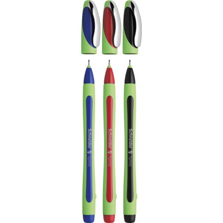 Schneider Xpress Fineliner Negro, Rojo, Azul - 3er-Estuche