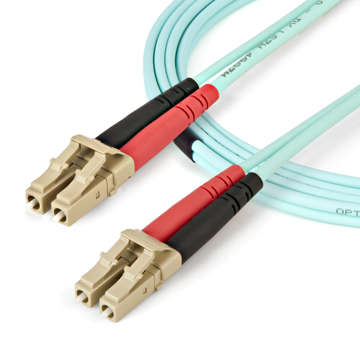 Startech.Com Cable De 1m De Fibra Óptica Dúplex Multimodo Om4 De 100gb 50/125 Lszh Lc A Lc - Aguamarina