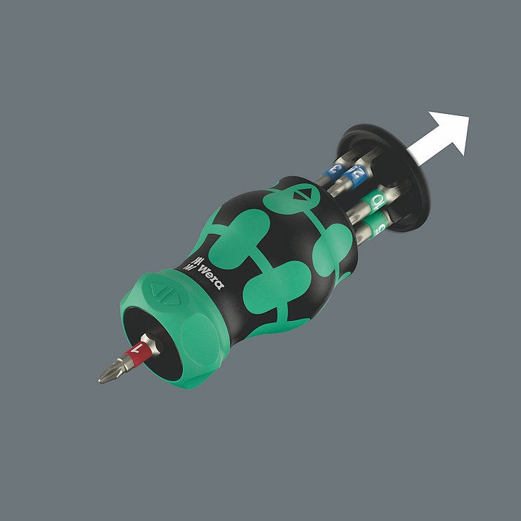 Wera Bicycle Set 5, 2025, Conjunto De Bits Negro/Verde, 7 Partes, 1/4 ", Con Función De Trinquete 05004186001