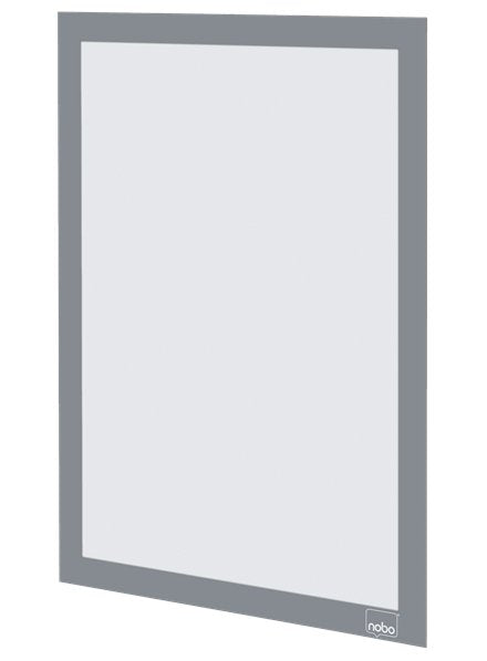 Nobo Pack De 2 Marcos Autoadhesivos Magneticos En Formato A4 - Colocacion En Vertical U Horizontal - Marco De Color