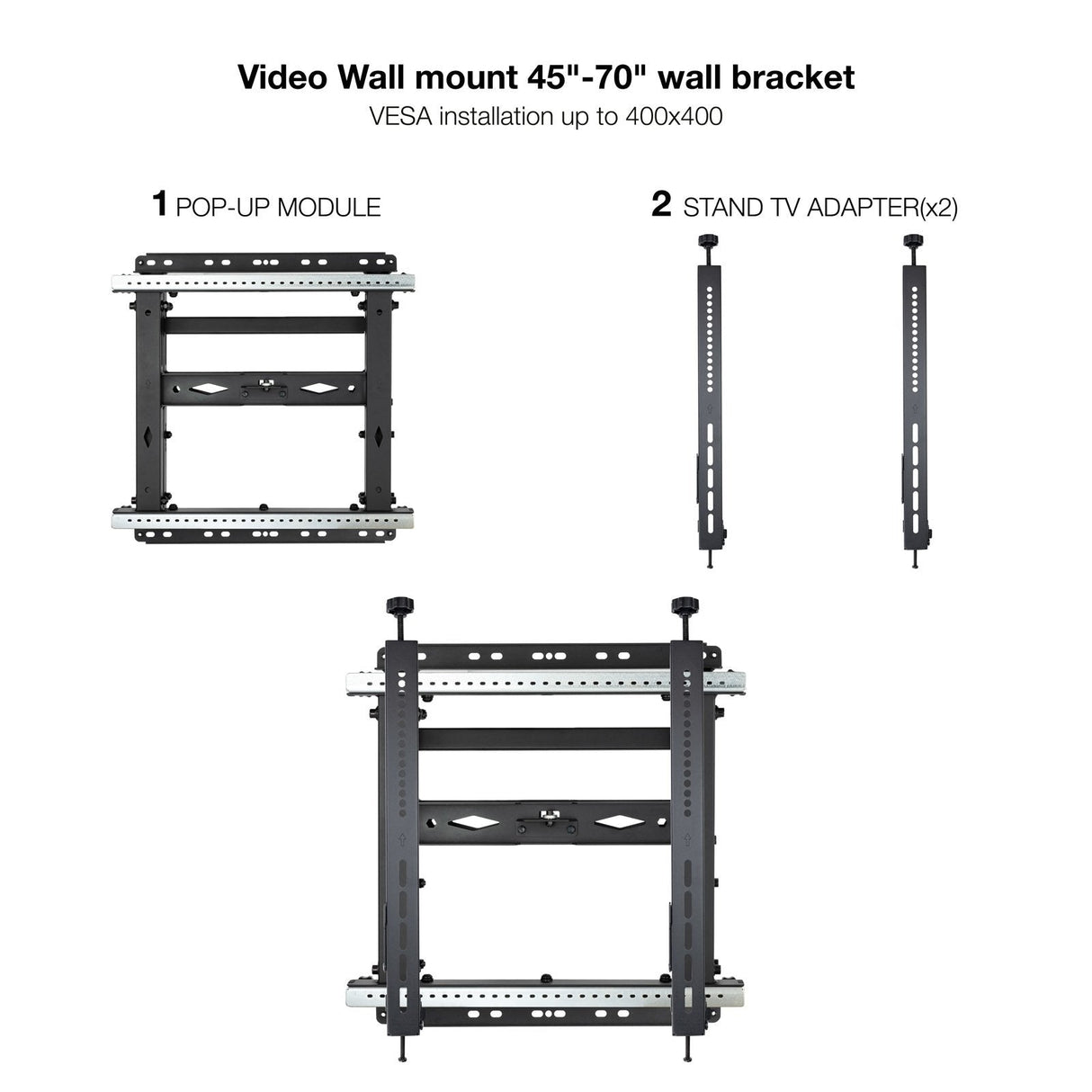 Soporte Video Wall Pared Pantallas 45-70"