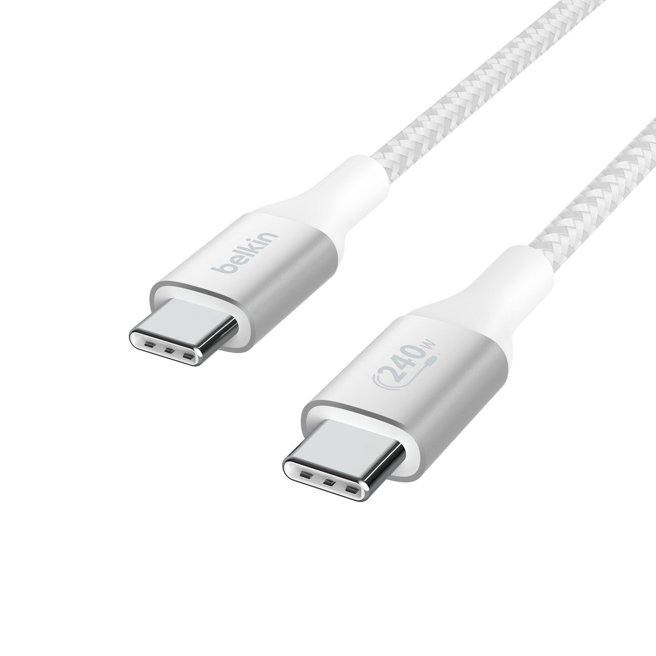 Cable Usb-C/Usb-C Blanca Belkin Boost Charge 240w, 1m Cab015bt1mwh
