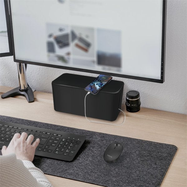 Logilink Kab0077 Organizador De Cables Universal Caja De Cables Negro 3 Pieza(S)