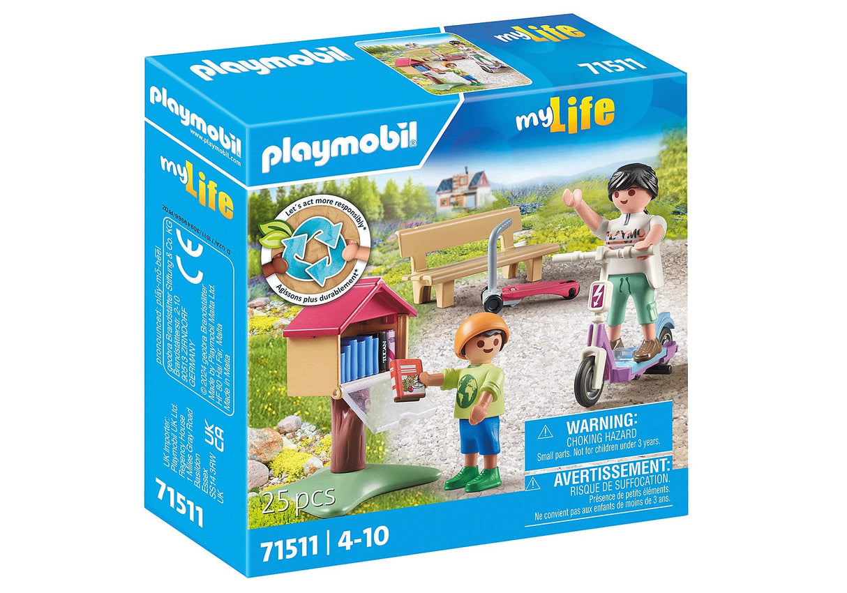 Playmobil 71511 City Life Book Exchange Para Ratones De Libros, Juguetes De Diseño 71511