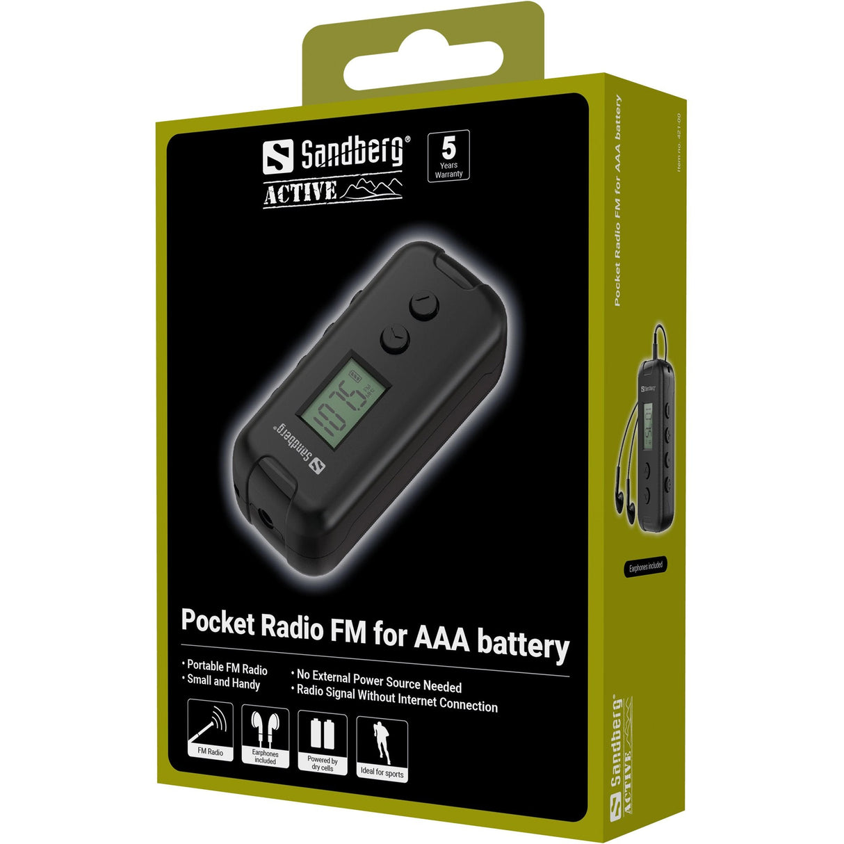 EAN 5705730421006 - Sandberg 421-00 radio Portátil Negro imagen 10