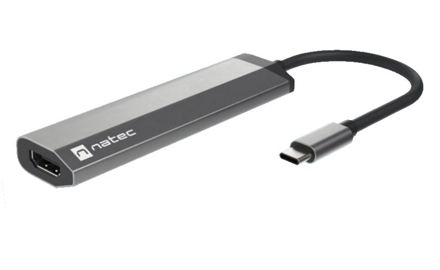 EAN 5901969437232 - NATEC Fowler Slim Alámbrico USB 3.2 Gen 1 (3.1 Gen 1) Type-C Negro, Cromo imagen 1