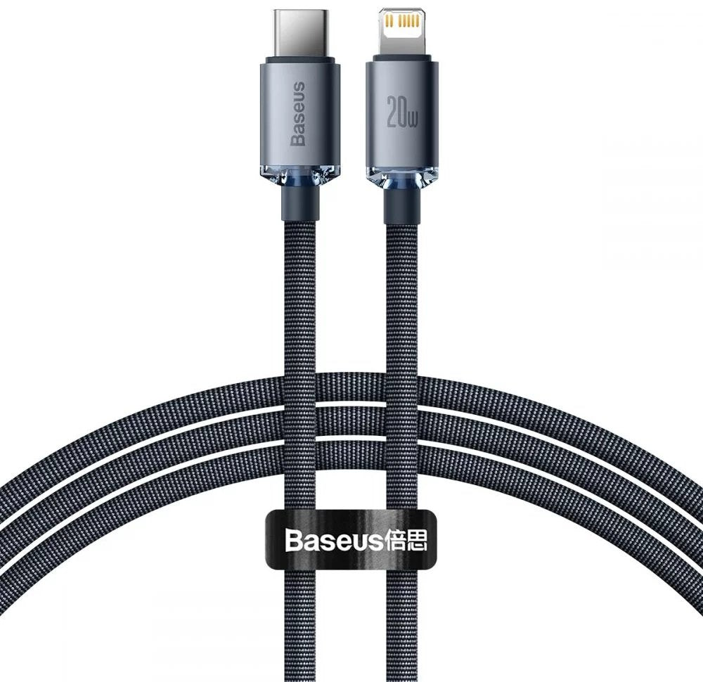 Cable Baseus Cajy000201 De Teléfono Móvil Gris 1,2 M Usb C Lightning