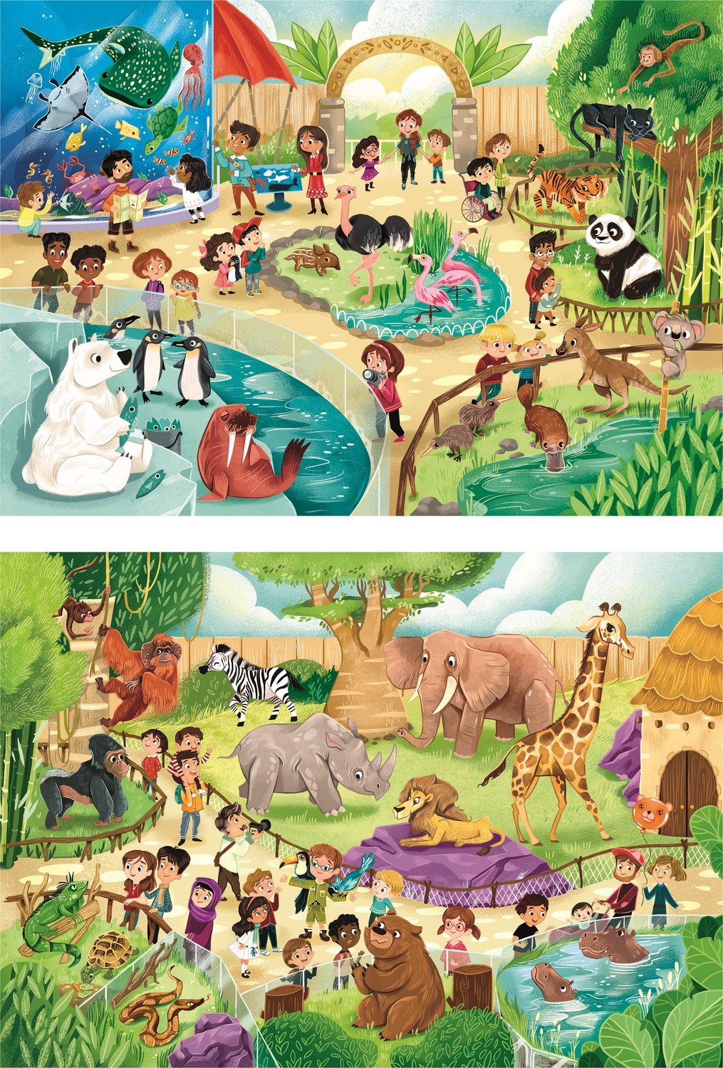 Puzzle Zoo 2x60pzs
