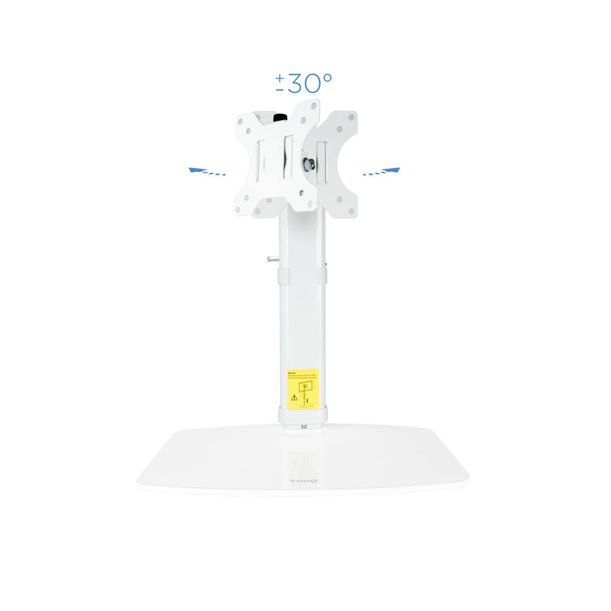EAN 8433281011830 - TooQ DB1127TN-W soporte para monitor 68,6 cm (27") Escritorio Blanco imagen 4