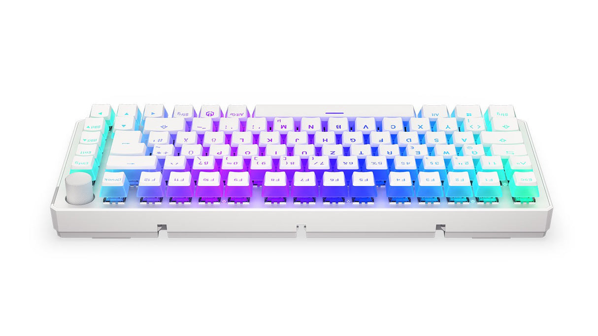 Teclado Alemán Endorfy Thock 75% Rf Inalámbrica + Usb Qwertz Blanco