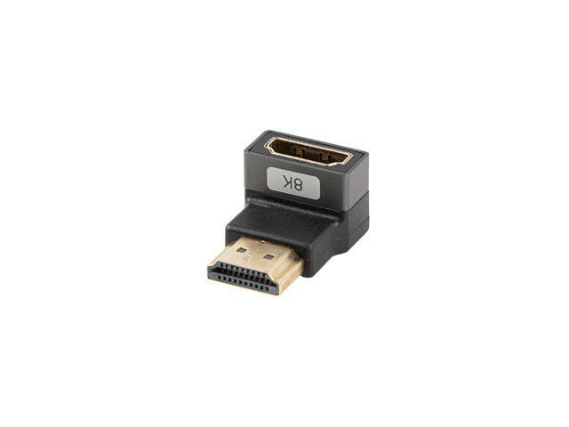 Adaptador 8k Lanberg Hdmi(M) A Hdmi(H) Angulo Abajo Aluminio Plata