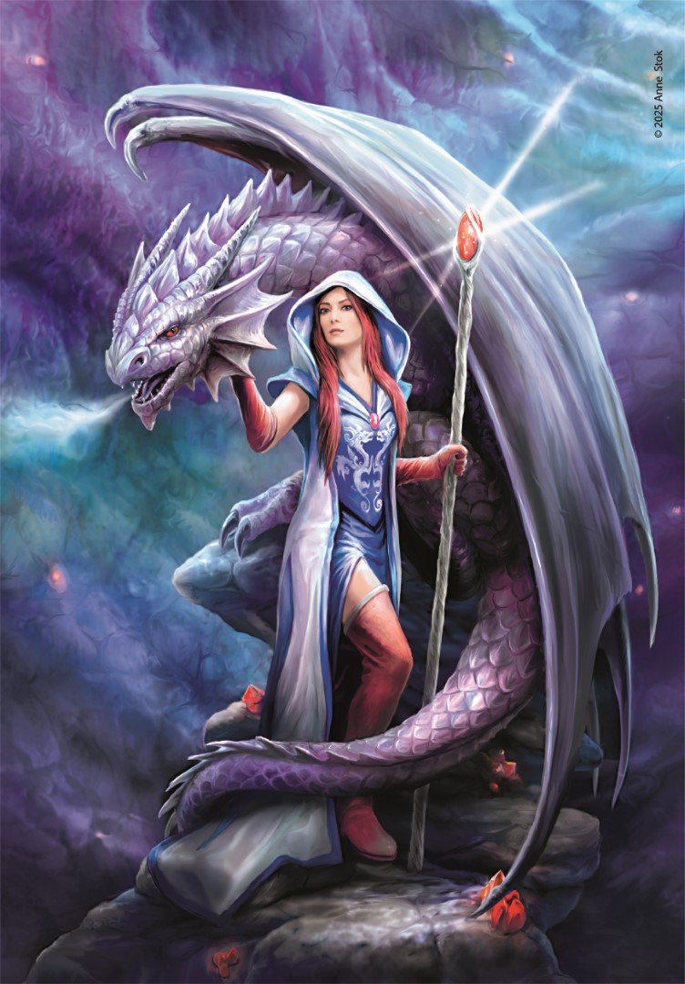 Puzzle Dragon Mage Anne Stokes 1000pzs