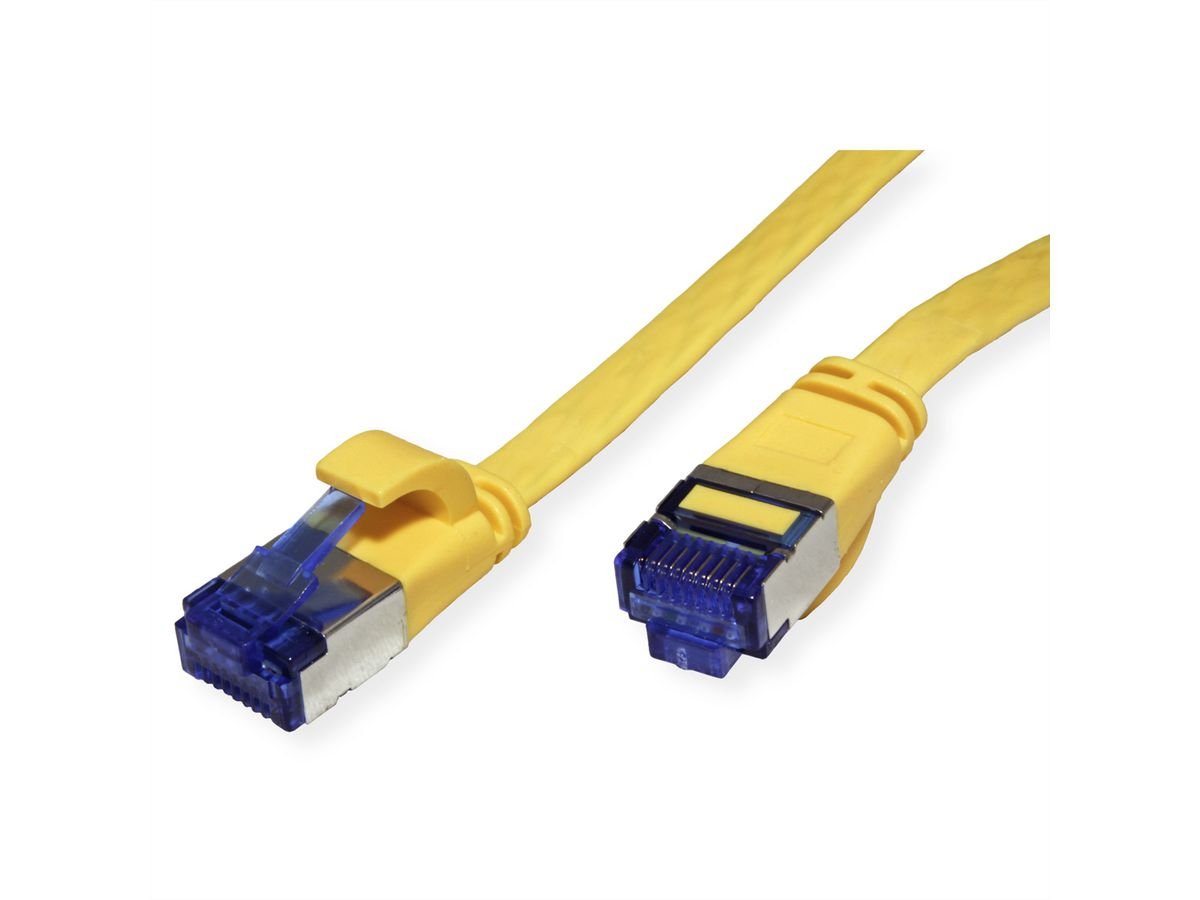 Value Cable De Red Cat.6a (Class Ea) Ftp, Extra-Flach, Gelb, 1 M