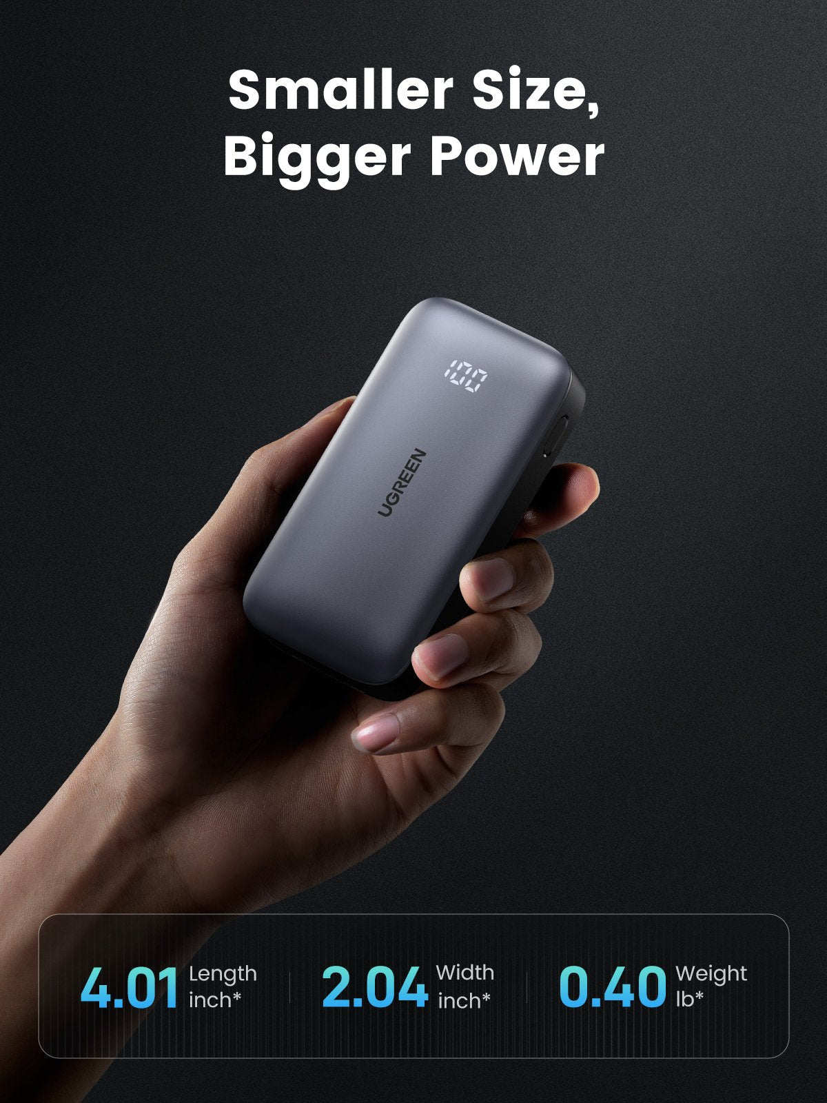 EAN 6941876221851 - Ugreen 10000mAh Mini Powerbank Quick Charging 30W Gris imagen 8
