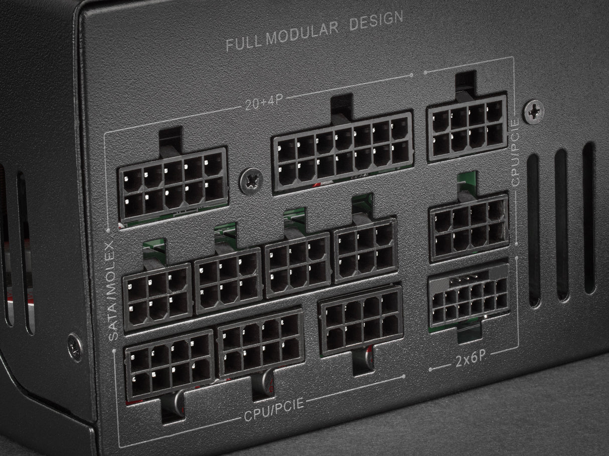 Fuente De Alimentacion Mars Gaming 850w Modular Atx 3.1 80+ Gold 140mm Silent Negro