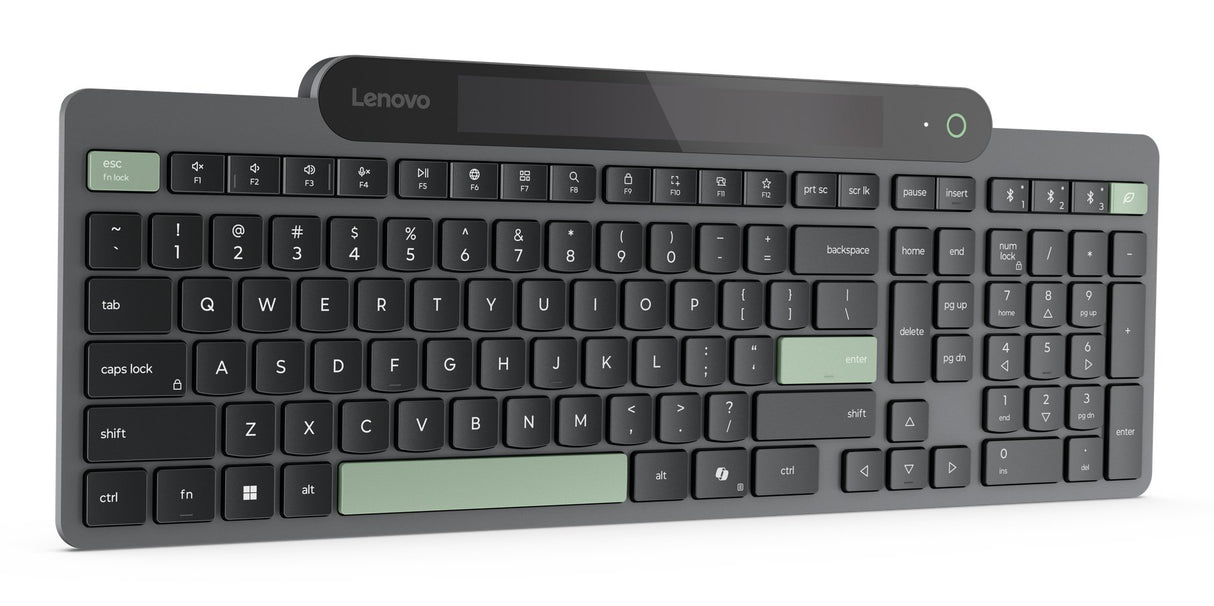 EAN 0195892122609 - Lenovo Self-Charging Bluetooth (ES 172) teclado Hogar / Oficina Español Negro, Verde imagen 5