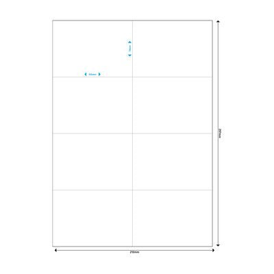 Mediarange Mrink145 Etiqueta Autoadhesiva Permanente Blanco 400 Pieza(S)
