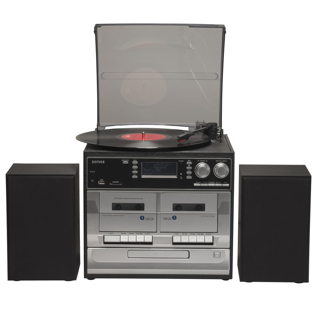 EAN 5706751051906 - Denver MRD-166 reproductor de CD Reproductor de CD portátil Negro, Gris imagen 1