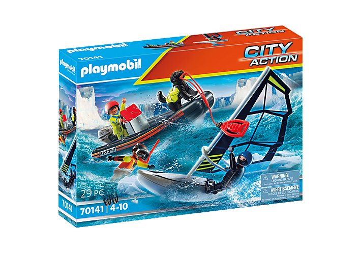 Playmobil 70141 City Action Socorro En El Mar: Rescate De Un Marinero Polar