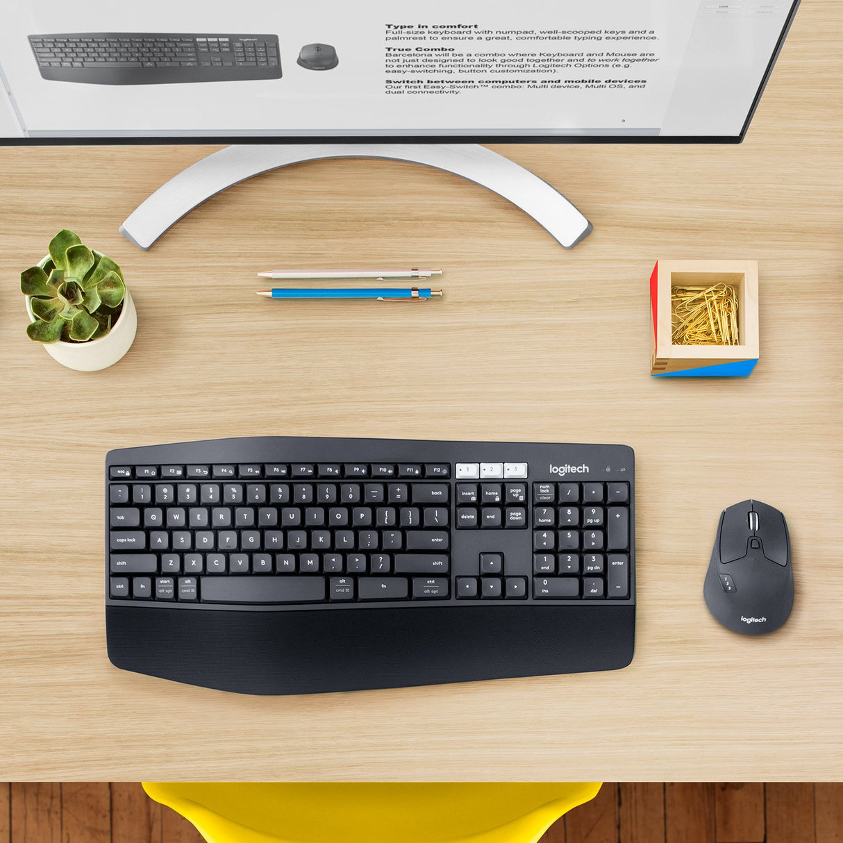 EAN 5099206066823 - Logitech 920-008221 teclado Ratón incluido Universal RF Wireless + Bluetooth QWERTZ Alemán Negro imagen 10
